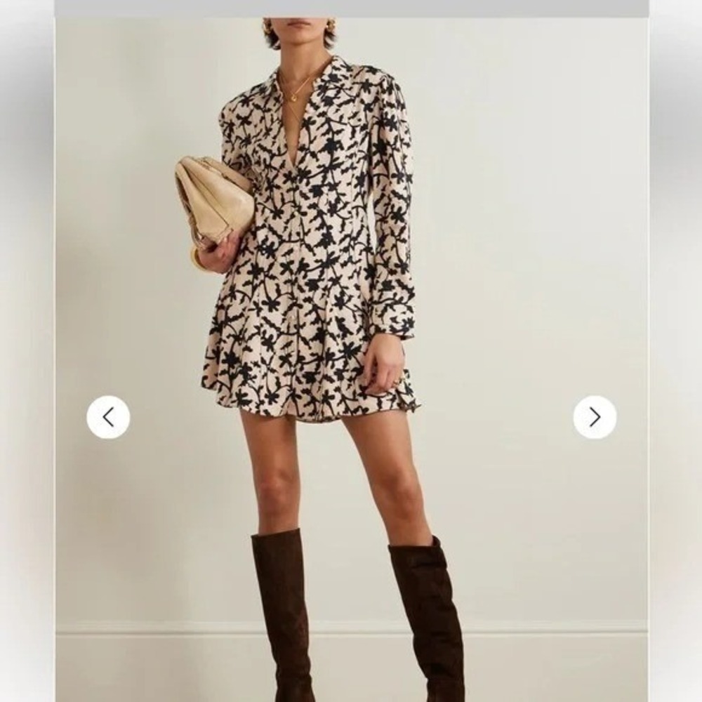 Ulla Johnson 🔥 Roanne Topstitched Button-Front Mini SRP$595